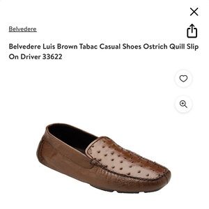 Belvedere Ostrich/Calf Loafers